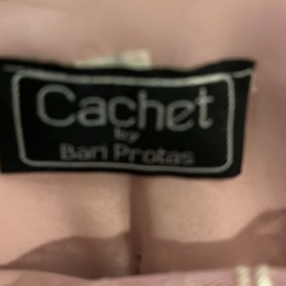 Stunning NWT Vintage Cachet by Bari Protas Dusty Rose Embroidered Dress size 7/8 - Picture 3 of 8